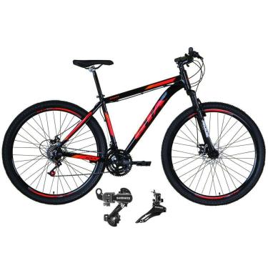 Imagem de Bicicleta Aro 29 Gta Start Alumínio 21v Câmbios Shimano Freio a Disco - Preto/Vermelho