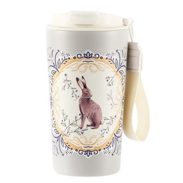 Imagem de Xícara de café de aço inoxidável 304 de 500 ml, 304ss, caneca de café Tritan, copo de café de aço inoxidável isolado, copo de café gelado reutilizável, caneca de viagem de café quente com canudo