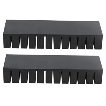 Imagem de Kit de Dissipador de Calor de Alumínio, Barbatanas de Resfriamento de Motor de Fluxo de Calor Com Fenda Set Radiator de 2pcs para eletrônicos. Tamanho Compacto Pequeno, Vários