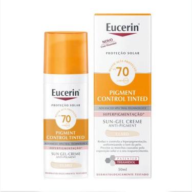 Imagem de Eucerin FPS 70 Sun Pigment Control Tinted Claro 50ml Gel Creme