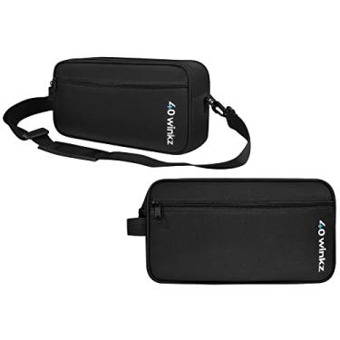 Imagem de 40Winkz Estojo De Transporte Para Cpap Viagem Resmed Airmini, Bolsa Portátil Equipamentos Com Organizador, Alça Ombro E Bagagem (Preto)