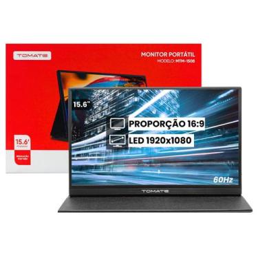 Imagem de Monitor Portátil 15.6 Tomate MTM1508Full HD, IPS, Gamer, Leve
