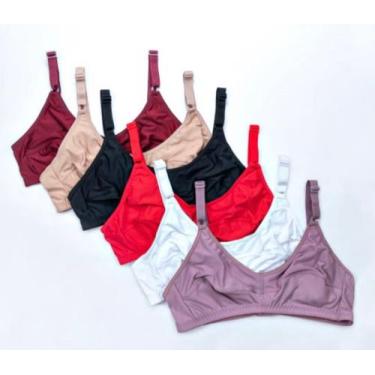 Imagem de Kit 3 Sutiã Sem Bojo Lycra E Com Forro De Algodão - PIJAMAS.COM, Kit 3