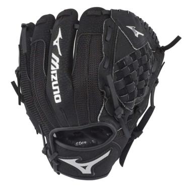 Imagem de Mizuno GPP1000Y3 Luvas de beisebol juvenis (idades 3-6) Prospect Series PowerClose, 25,4 cm, arremesso para a direita, black tartan Flex Web