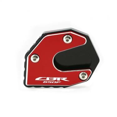 Imagem de Acessórios para motocicletas Placa de extensão para descanso lateral, placa ampliadora, suporte para descanso lateral, para CB650F CBR650F CB500F CB500X NC700D