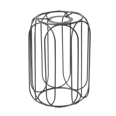 Imagem de Ioensy Acessórios para abajur de gaiola de metal, decoração para casa, luminária pendente, abajur rústico para restaurante