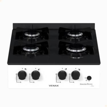 Imagem de Fogão de Mesa 4 Bocas Venax Grand Petit Line Branco Gás GLP Automático