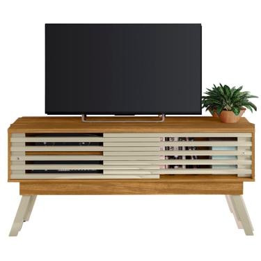 Imagem de Rack Bancada Tv 65 Pol 150 Cm 2 Portas Frizz Cumaru Opala Madetec Cumaru Opala