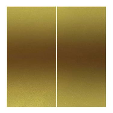 Imagem de Cortinas blackout Ombre 90%, cortinas blackout com absorção de som para decoração de sala de jantar/festa, L 132 x C 213 cm dourado e marrom