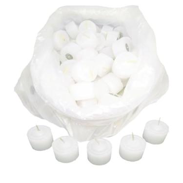 Imagem de Vela Lamparina Especial Djovia Embalagem com 100 Unidades 6h Duração