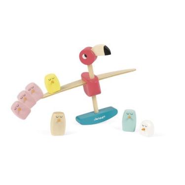 Imagem de Jogo Flamingo Equilibrista com 11 peças Janod