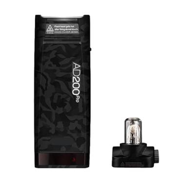 Imagem de Adesivo protetor de vinil para câmera com película anti-arranhões para acessórios fotográficos Godox AD200 Pro AD200Pro (Shadow Camo Black)