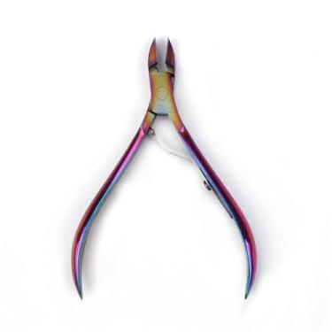 Imagem de Alicate de cutícula para manicure, cortador de unhas, aparador de unhas dos pés, tesoura de aço inoxidável para manicure e pedicure, cor titânio, BH01