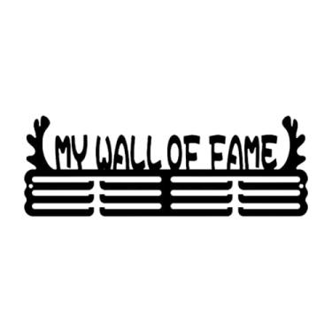 Imagem de predolo Suporte para exibição de medalhas Suporte para pendurar para organizador de corrida esportiva Moldura para porta-medalhas, Fama de Parede