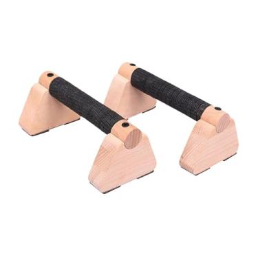 Imagem de Colaxi 2 peças Barra de flexão Suporte de flexão Suporte de mão Treinamento de força Alças de Barra paralela para treino em casa, 20cm
