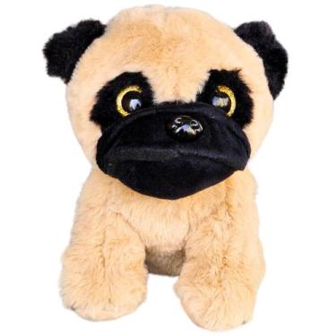 Imagem de Cachorro de Pelúcia Cachorrinho Filhote Sentado Dog - Fizzy, Pug