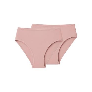 Imagem de Kit com 2 Calcinhas Alta Liz 50231, Rosa, XG