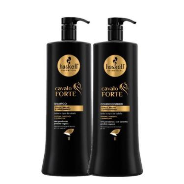 Imagem de Kit Haskell Cavalo Forte Shampoo 01 Litro + Condicionador 01 Litro