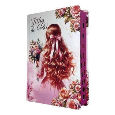 Imagem de Bíblia Sagrada Pentecostal Batista Assembléia Letra Gigante Feminina Palavra De Jesus Em Vermelho Com Índice Harpas E Coros