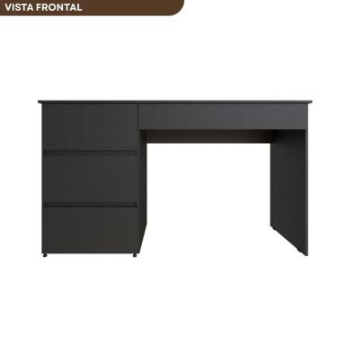 Imagem de Escrivaninha Luxenburgo com 4 Gavetas Kitcubos Preto