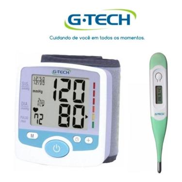 Imagem de Kit Aparelho De Medir Pressão Digital De Pulso + Termometro