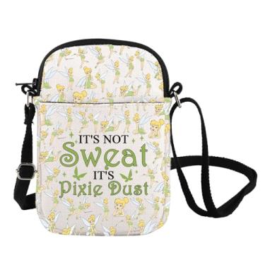 Imagem de Princess Pixie Inspire Bolsa tiracolo para presente para amantes de fadas Princesas Conto de Fadas Pixie Bolsa Mensageiro Sininho Fãs Bolsa de Mão, Dust Cb, Bolsa carteiro