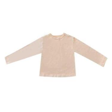 Imagem de Blusa Básica Hering Kids Infantil Menina Manga Longa Rosa-Feminino