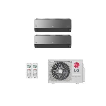 Imagem de Ar-Condicionado Multi Split Inverter LG 18.000 (1x Evap HW Artcool 7.000 + 1x Evap HW Artcool 12.000) Quente/Frio 220V