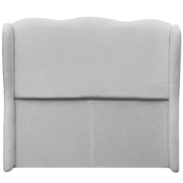 Imagem de Cabeceira Estofada de Casal 152cm para Cama Essenza Suede Off White - 