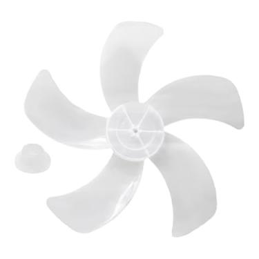 Imagem de WeiLaiKeQi Lâminas de reposição para ventiladores de pé, profissionais para casa e escritório, 5 folhas, Branco