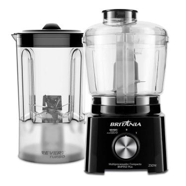 Imagem de Multiprocessador Britânia Bmp950 Plus 300w 127V 220V  Preto 2 Em 1 