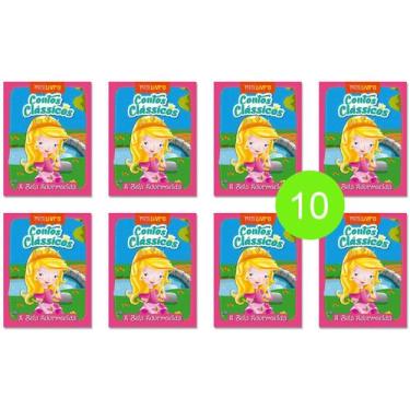 Imagem de Kit 10 Livrinhos A Bela Adormecida Lembrancinha De Festa Sacolinha Ani