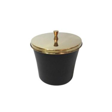 Imagem de Lixeira Dourada E Preta 3L - By Fineza