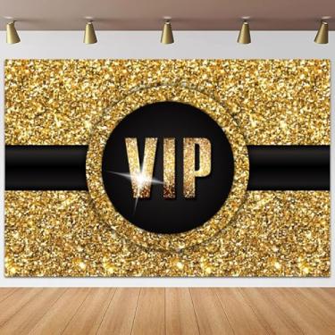 Imagem de ASDCXZ Cenário VIP de 3 x 2,4 m Cerimônia de premiação de filme fundo preto dourado celebridade show de atividades passarelas faixa de palco decorações homem mulher super estrela retrato cabine de