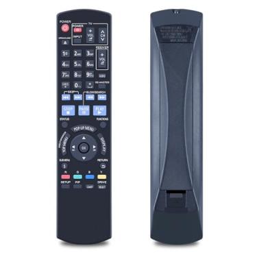 Imagem de Novo controle remoto de substituição N2QAYB000378 adequado para Panasonic Blu-ray Disc DVD Player DMP-BD60 DMP-BD605 DMP-BD80 DMP-BD601 DMP-BD60K DMP-BD80K DMP-BD605K DMP-BD601K DMPBD605 DMPBD605 01