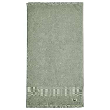 Imagem de Lacoste Toalha de mão Heritage 100% algodão Supima, Aloe, 40,6 cm x 76,2 cm – Altamente absorvente e de secagem rápida, toalha de banho super macia premium, essencial para banheiro, presente para