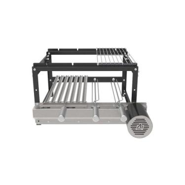 Imagem de A3 Grill Tradicional Black - Motor Giratório para 4 Espetos + Grelha A