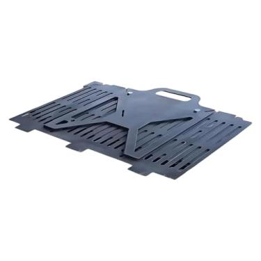 Imagem de Gralara Churrasqueira dobrável a carvão, churrasqueira com ventilação resistente, suporte para churrasco ao ar livre para quintal, fazenda, piqueniques à