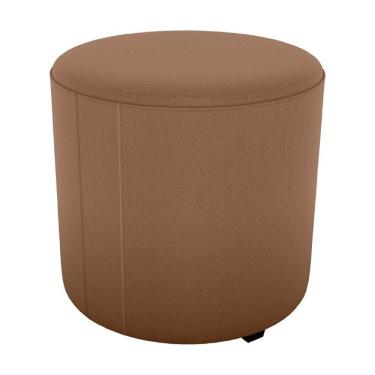 Imagem de Puff Redondo Decorativo Copenhage 43 Cm Veludo Inca Milani Store Ferrugem