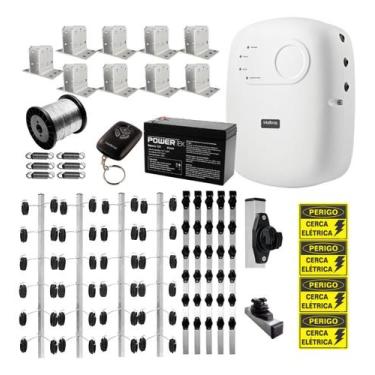 Imagem de Kit Cerca Elétrica Completo com Central de Choque para 25 Metros - NoB