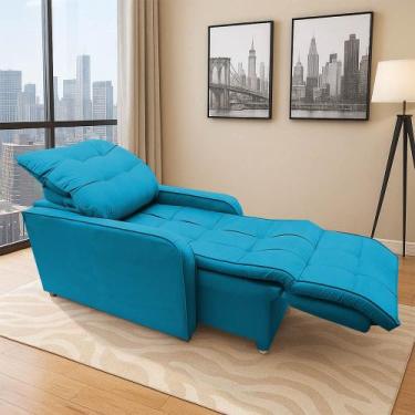 Imagem de Poltrona Retratil Reclinavel Rodape Regulavel Amamentação Azera - B Ho