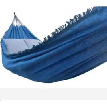 Imagem de Rede De Dormir Descanso Casal(Azul Mesclado)