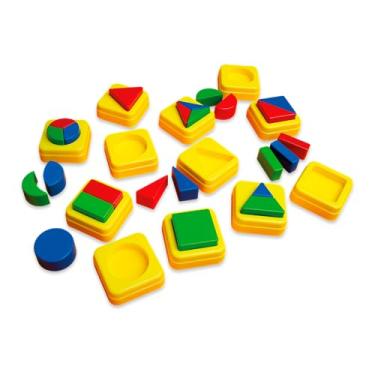 Imagem de GGB Plast Jogo Muliformas de Encaixe 36 Peças Colorido