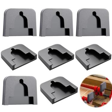 Imagem de AceOrbit 8 peças de almofadas de borracha antiderrapante para bancada de trabalho almofadas protetoras antiarranhões para marcenaria e metais, preto