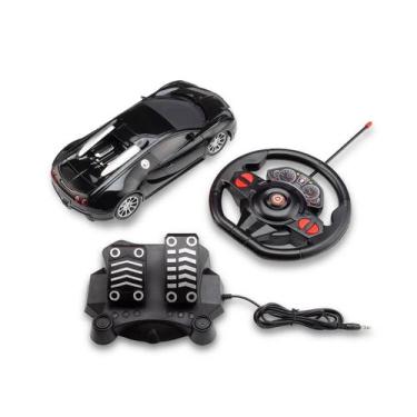 Imagem de Carrinho com Volante e Pedal Racing Control Midnight Multikids, Preto