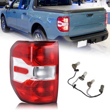 Imagem de KAMDKI Luz traseira do lado esquerdo do motorista tipo halogênio lâmpada traseira compatível com Ford Maverick XL XLT 2022 2023 2024 com lâmpadas NZ6Z-13405-A NZ6Z13405C FO2800288 LH