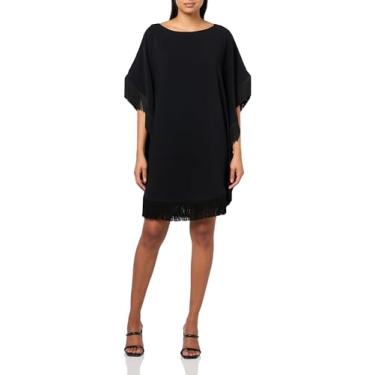 Imagem de Trina Turk Vestido feminino com franjas, Preto, G