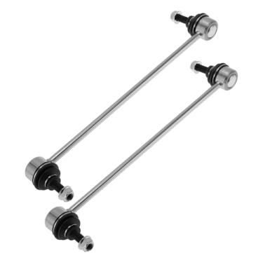 Imagem de Partuto Barras estabilizadoras dianteiras sem buchas para VOLVO C30 2007-2013 Kits de elos de barra oscilante Links de extremidade de barra de suspensão Nº K80880 Borracha de ferro tom prateado 2