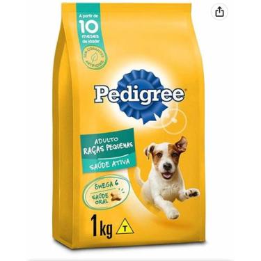 Imagem de Ração Pedigree para cães adultos raça pequena 1Kg - Davi Variedades