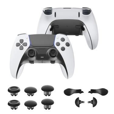 Imagem de CHARM FOCUS- Substituição Thumbsticks para PS5 Edge Controller, 4 Back Paddles Triggers Botões Acessórios Kits, Peças de Reposição Altura Ajustável Thumb St Analógico